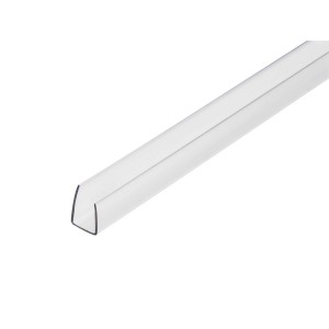 Przezroczysty profil U Guttagliss, grubość 10 mm, długość 210 cm.