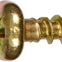Żółta ocynkowana śruba do płyt wiórowych, zaokrąglona główka, napęd PZ, 5x12 mm, 15 sztuk.