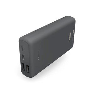 Szary powerbank Hama Supreme 20 do telefonów komórkowych i akcesoriów.