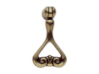 GAMET Kołatka meblowa patyna na mosiądzu 43 mm