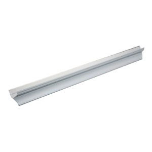 LUX Trójkątna listwa do przycinania, 60 cm, aluminiowa z krawędzią tnącą do tapet i dywanów.