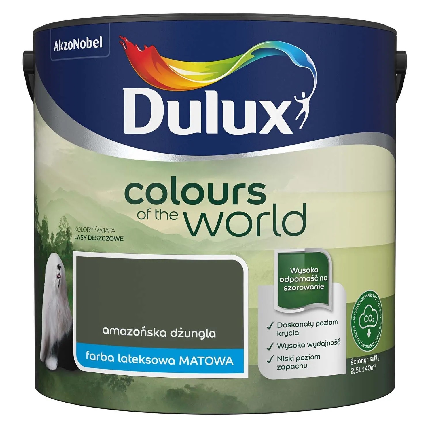 Farba Dulux Kolory Świata amazońska dżungla 2,5 l