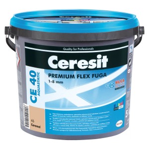 Wiadro Ceresit Premium Flex Fuga CE 40 Aquastatic, kolor Caramel. Fuga do płytek.