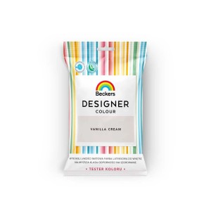 Tester koloru 'Vanilla Cream' Beckers Designer Colour do ścian.