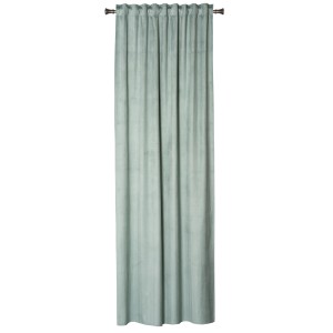 Jasnozielona zasłona t.b.t. do dekoracji okien.