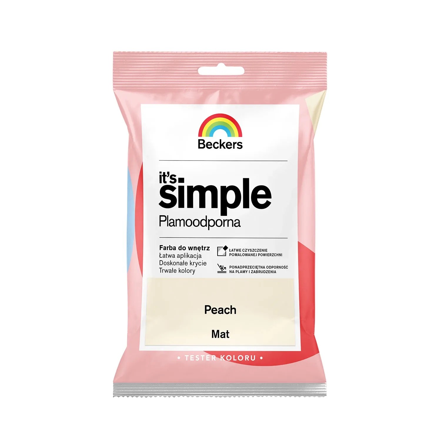 Tester farby Beckers It's Simple Peach 0,05l