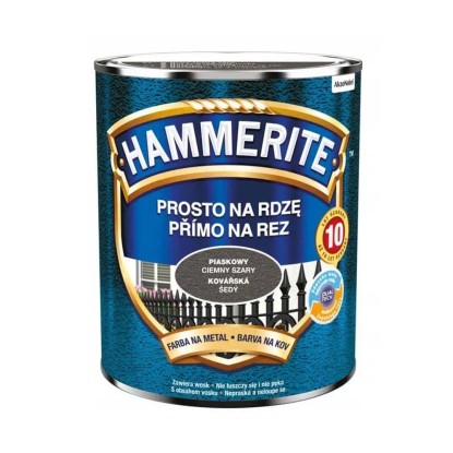 Emalia do metalu antykorozyjna Hammerite piaskowy ciemny szary 0,7L
