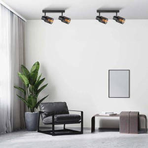 Goldlux Lampa ścienno-sufitowa REBECCA 2xE14 max. 8W LED smoky