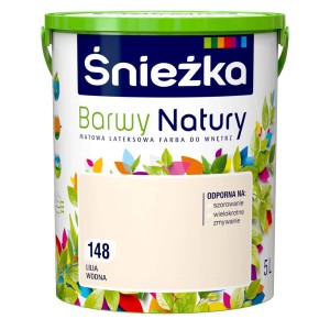 Wiadro farby do ścian Sniezka Barwy Natury, odcień 148 Lilia Wodna, do wnętrz.