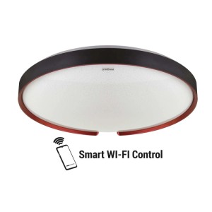 Struhm Plafon okrągły SMART WI-FI ESPERANTO LED 48W CCT 3400lm IP44 czarny