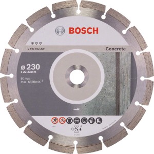 Tarcza diamentowa Bosch Concrete, średnica 230 mm, do szlifierek kątowych, do cięcia betonu.