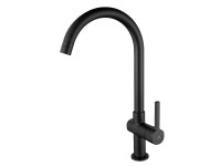 Laveo Bateria zlewozmywakowa stojąca wylewka U Alita czarna