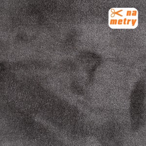 Szary dywan t.b.t. na metry, zbliżenie tekstury.