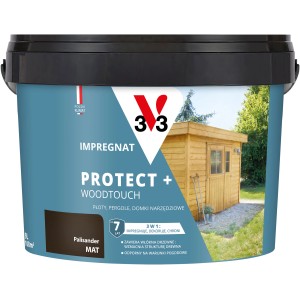 Wiadro lazury do drewna Palisander mat, odpowiednie do płotów, pergoli i domków ogrodowych.