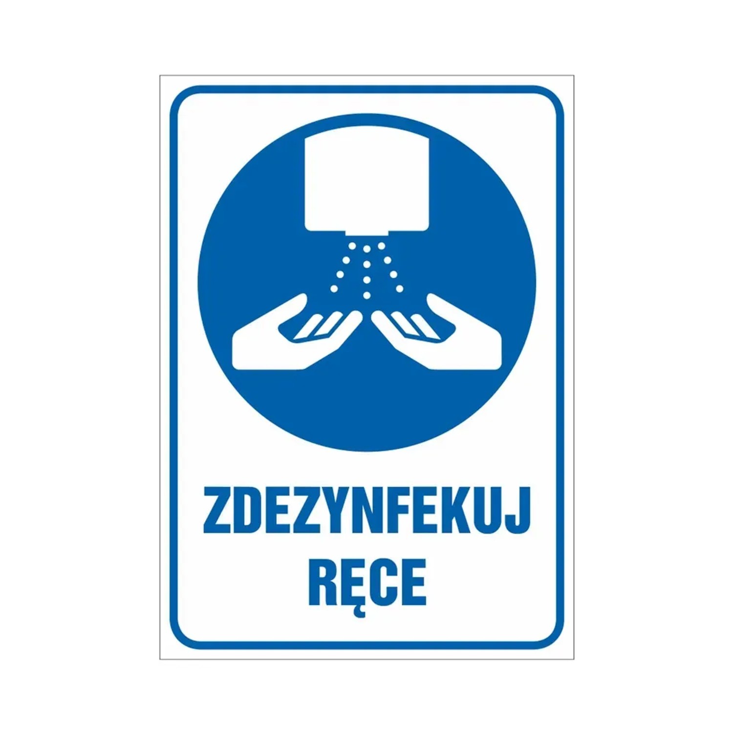 Metro Oznaczenie Zdezynfekuj ręce