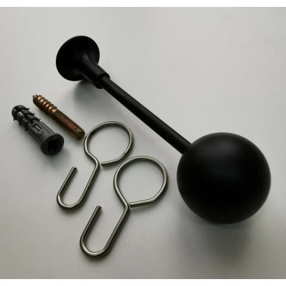 Upinacz ozdobny do karnisza SOHO/ CITY Kulka czarny