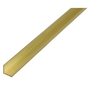Kątownik równoramienny mosiężny, 15x15x1000 mm, idealny do połączeń i mocowań.