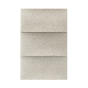 Panel ścienny t.b.t. w kolorze beżowym o poziomej strukturze.