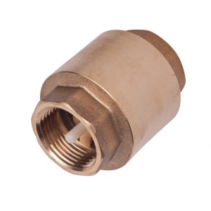 Mosiężny zawór zwrotny do pomp i instalacji wodnych.