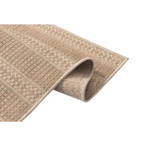 Indavo Dywan zewnętrzny PALOMA pasy 160 x 220 cm brązowy