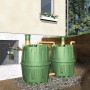Garantia Herkules 1600 l, zielone zbiorniki podziemne do ogrodu i piwnicy, połączone.