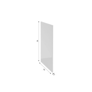 Defra Panel boczny do szafki kuchennej dolnej PARMA Biały Połysk 59 cm