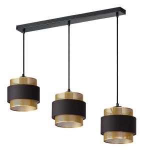 OSRAM Lampa wisząca DECOR HORNET PENDANT LINEAR 3xE27 10W czarno-złota
