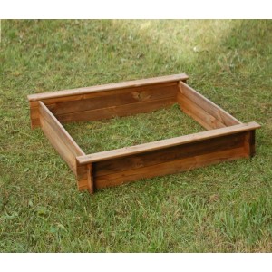 Werth-Holz Piaskownica z matą - 120x120x24 cm