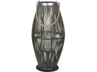 Latarnia bambusowa naturalna zielona 59 cm