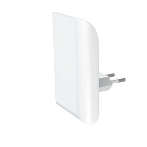 Biała lampka nocna LED Osram Lunetta Glow z wtyczką EU, nowoczesny design do dyskretnego oświetlenia.