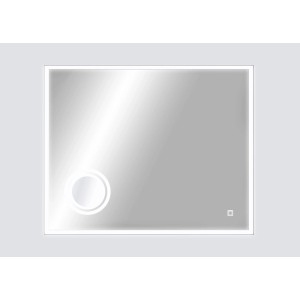 Prostokątne lustro z oświetleniem LED i czujnikiem dotykowym, kategoria Lustra.