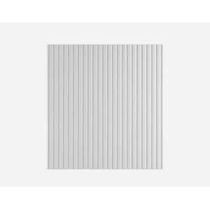 Biały front szafki kuchennej t.b.t. z pionowymi rowkami.