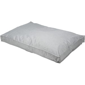Jasnoszara, prostokątna poduszka ogrodowa t.b.t.