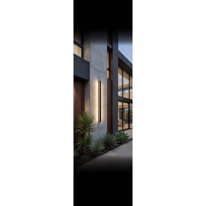 Goldlux Kinkiet zewnętrzny LED VITA 18W 4000K 1800lm IP44 90 cm czarny