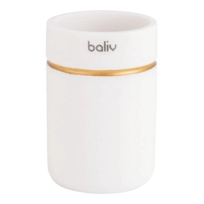 Baliv Kubek łazienkowy beżowo-złoty