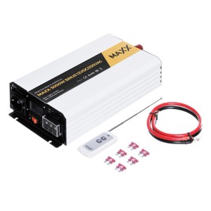 Inwerter MAXX 3000W z akcesoriami do systemów fotowoltaicznych.