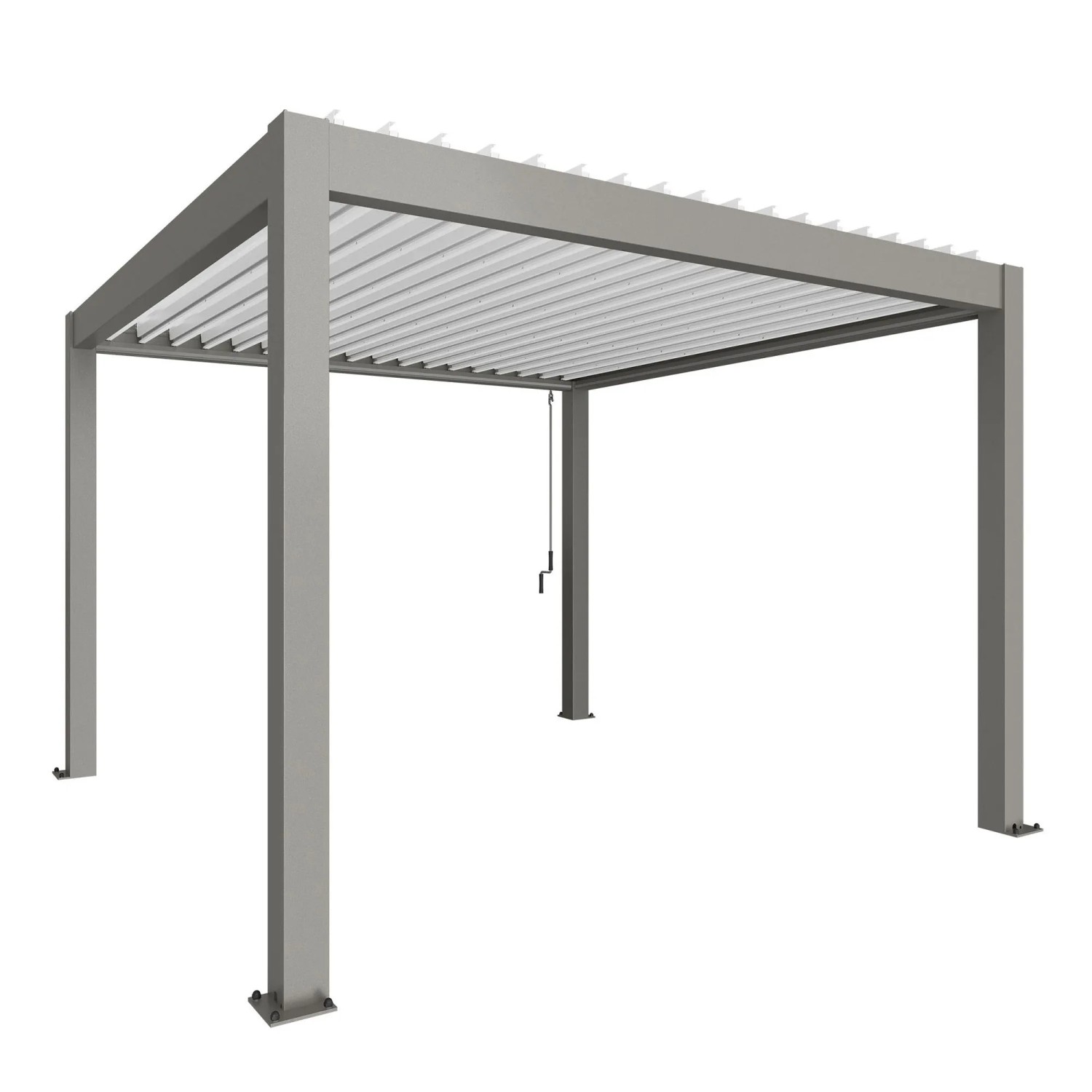 Biohort Pergola 3,5 m x 3,5 m kwarc biały