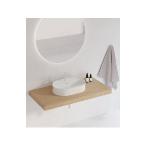 Ravak Umywalka CERAMIC O 55 ceramiczna nablatowa 55x40