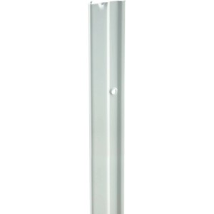 Biała metalowa szyna do zawieszania, 65 cm, do montażu szafek i regałów na ścianie.