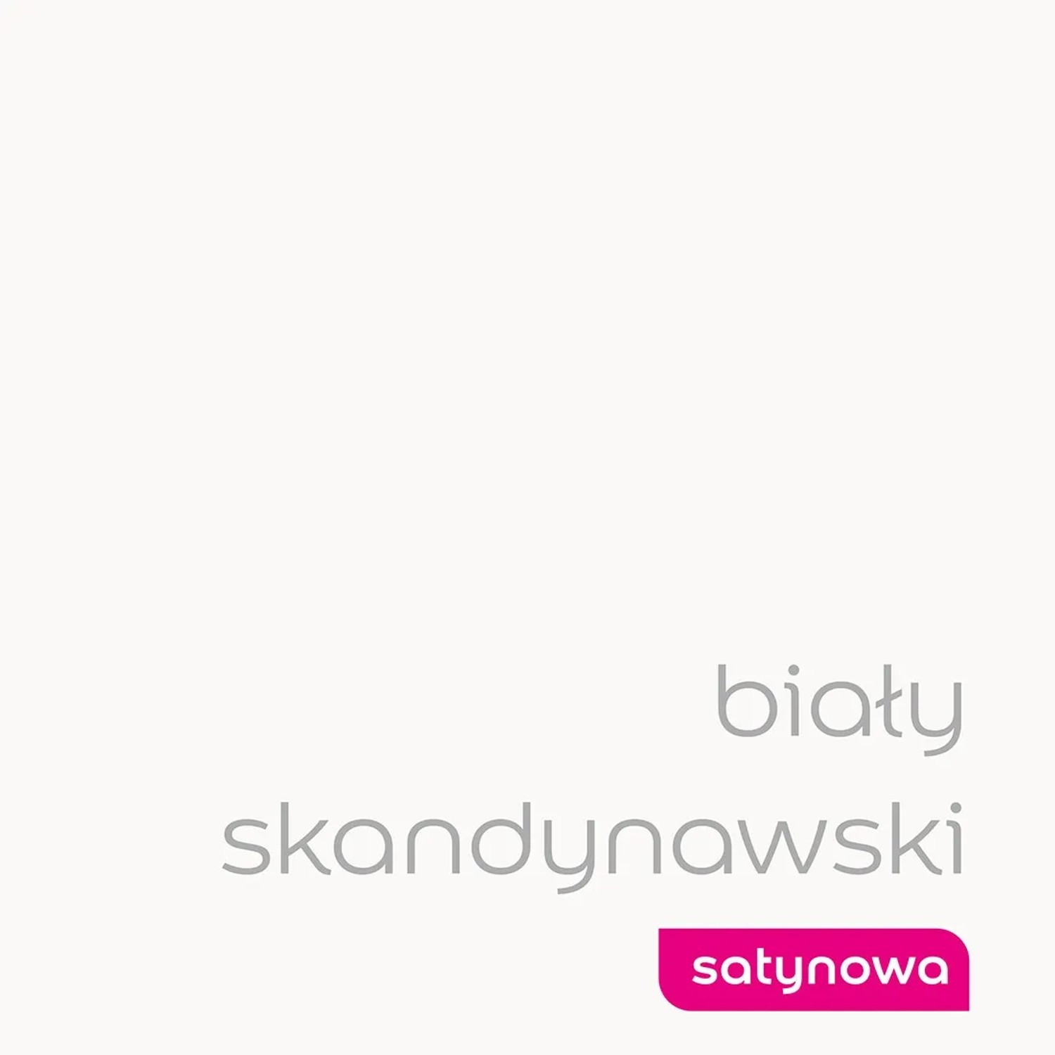 Próbka koloru t.b.t. do łazienek, odcień Biały Skandynawski, satynowe wykończenie.