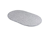 Dywanik łazienkowy owalny Camilla szary