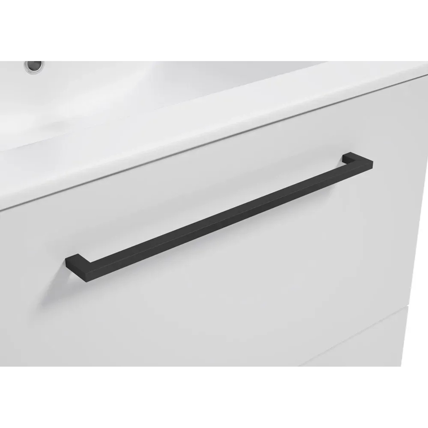 Defra Uchwyt metalowy Metro czarny mat 20 cm