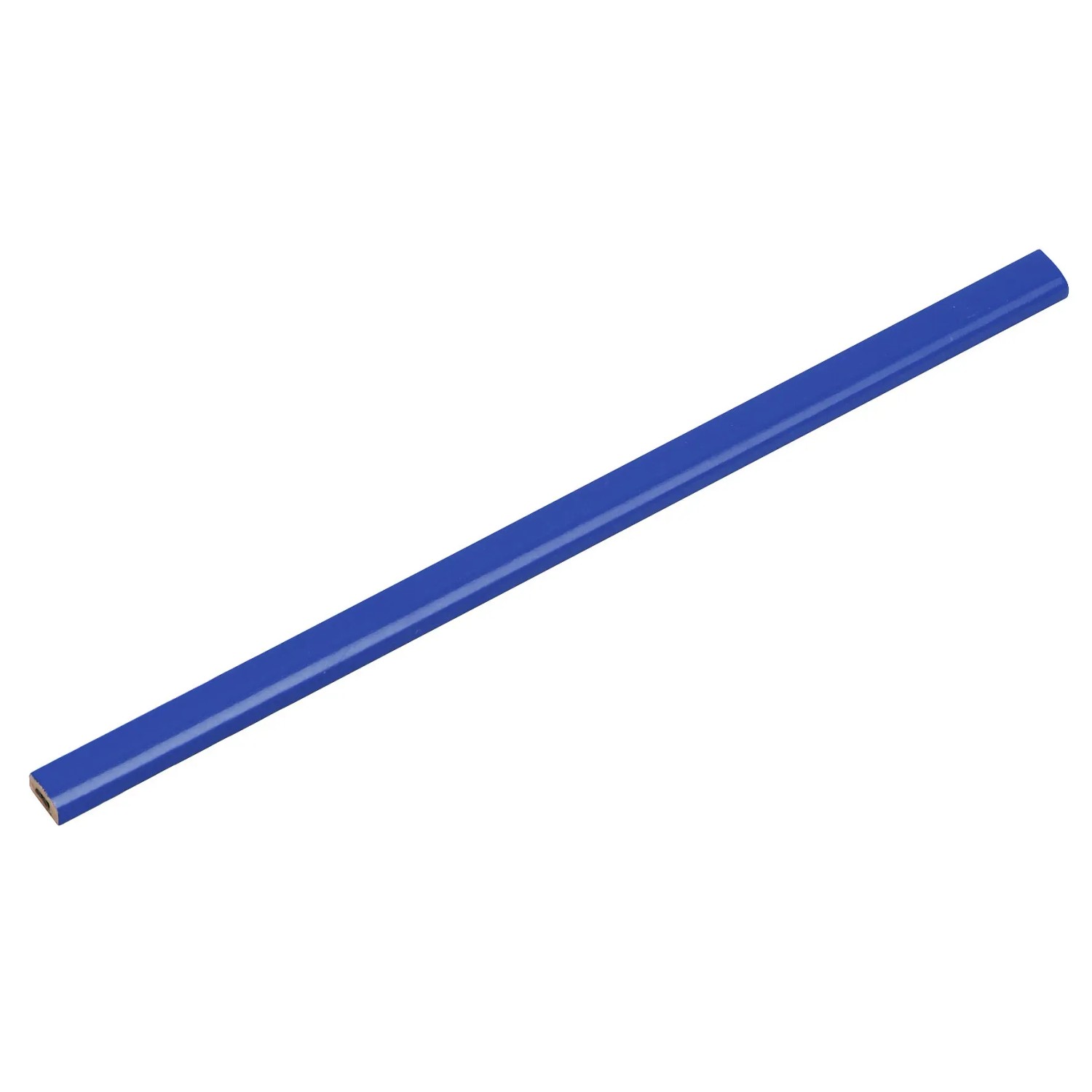 Niebieski ołówek stolarski LUX Classic, długość 18 cm, do precyzyjnego znakowania.