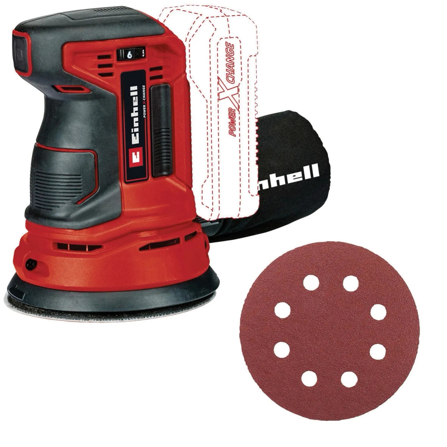 Einhell Szlifierka mimośrodowa TE-RS 18 Li-Solo 18V 125 mm