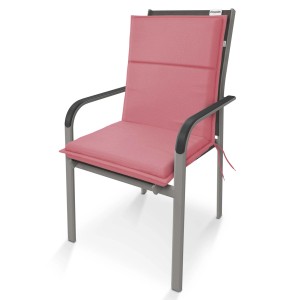 Poduszka na krzesło ogrodowe t.b.t. w kolorze różowym.