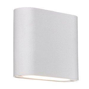 Biała lampa ścienna LED Kinkiet, nowoczesny design do wnętrz.