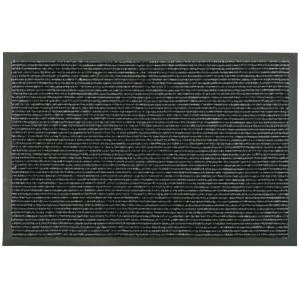 Wycieraczka t.b.t. w kolorze szarym z poziomymi paskami.