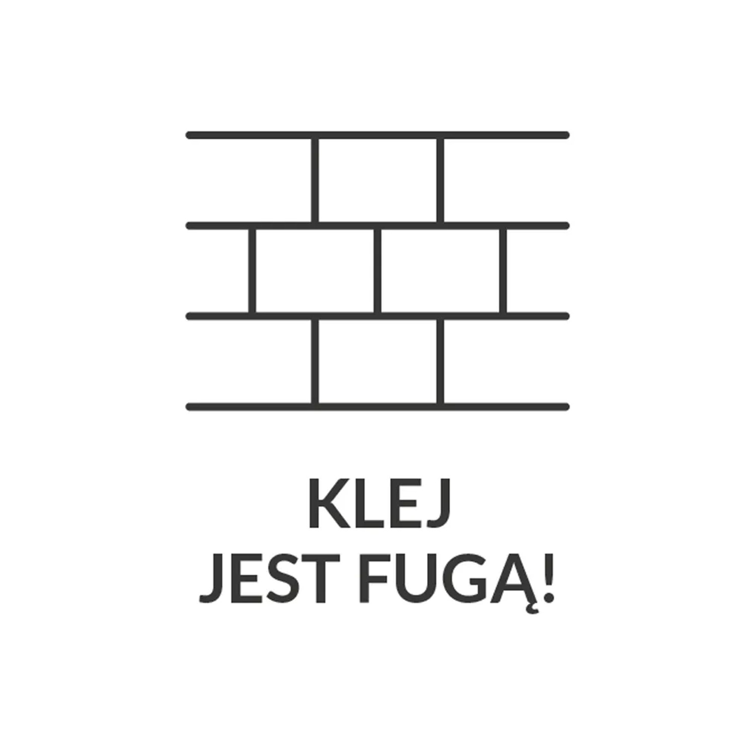Zdjęcie symboliczne: Elabrick jasnoszara zaprawa klejowa, klej jest fugą.