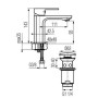 Valvex Bateria umywalkowa Remo gold_4