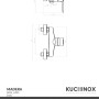 Kuchinox Bateria natryskowa ścienna bez zestawu natryskowego Madera czarna_2